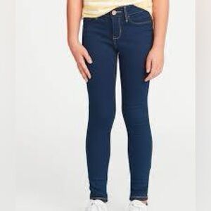 Old Navy Girls Size 14 Rockstar Jeggings Blue Denim Stretch Jeans